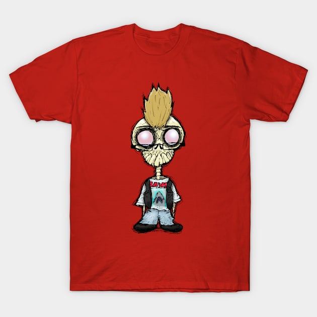 Mohawk Skeleton T-Shirt by cheezeEGGSTREEME